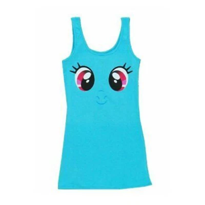 Junior's My Little Pony Rainbow Dash Big Face Tank Dress Great for Cosplay Fun - Image 1 of 4