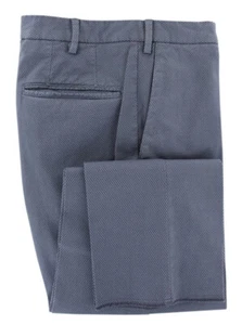 Incotex Light Blue Solid Cotton Blend Pants - Slim - (2D) - Picture 1 of 4