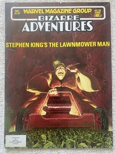 BIZARRE ADVENTURES #29 Stephen King Lawnmower Man Comic Marvel Magazine 1981 VF- - Picture 1 of 1