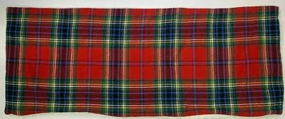 Pottery Barn Simon Plaid Sherpa Back Lumbar Pillow Cover 14 x 36" Red Multi G928 - Image 1 of 4