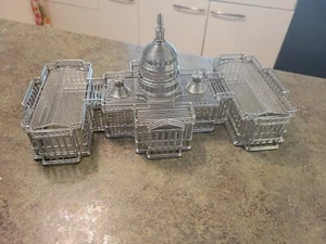 Unusual U.S. CAPITOL Wire Steel Model Replica 14" Long - Picture 1 of 9