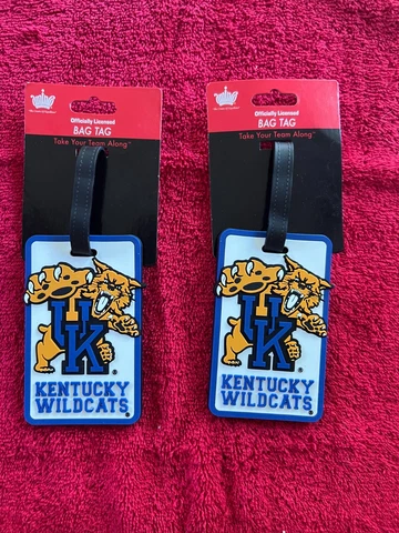 2~ Kentucky Wildcats Soft Luggage/Bag Tag ~ NEW Cover