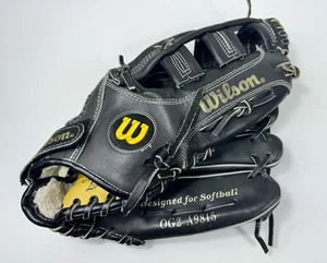 Wilson OG2 Optima Gold A9815 Softball Glove Right Hand Thrower EUC Black - Picture 1 of 8