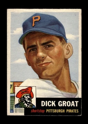 1953 Topps Set-Break #154 Dick Groat en muy buen estado-en muy buen estado (arrugue) *GMCARDS* Foto 1 de 2