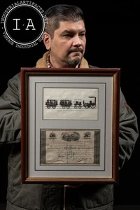 Framed Capital Stock of the Baltimore Ohio Railroad Company - Picture 1 of 4