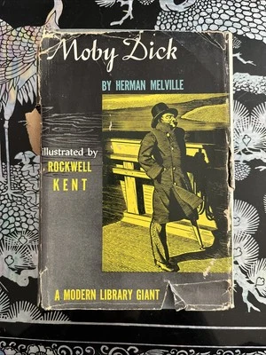 Moby Dick Herman Melville Rockwell Kent 1930 Modern Library Giant Hc/dj Foto 1 de 4