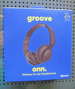 Onn Groove Auriculares Inalámbricos Bluetooth On-Ear Negros 24 Horas de Juego Caja Abierta - Imagen 1 de 6