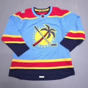 Florida Panthers Jersey Size 52 L Reverse Retro Adidas PrimeGreen Blank Wordmark - Picture 1 of 14