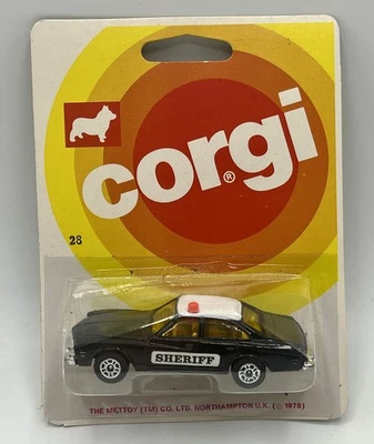 BUICK Regal SHERIFF noire - CORGI (Juniors) 28 - 1981 - Neuf sous blister MIB - Photo 1/4