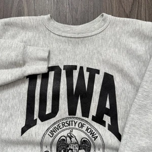 Vintage University of Iowa Wolf Sweatshirt Herren Large Hawkeyes Rundhalsausschnitt - Bild 1 von 11