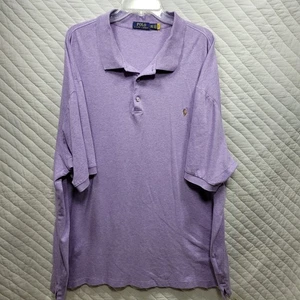 Polo Ralph Lauren Poloshirt Herren 4XLT Tall Lila Classic Fit Pony Logo Freizeit - Bild 1 von 8