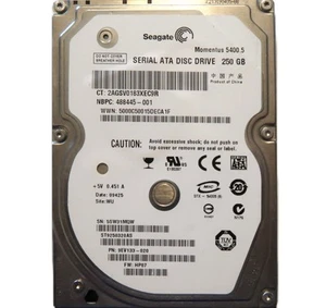 Seagate ST9250320AS 9EV133-020 (5SW3) China WU HP07 250gb 2.5" Sata HDD APR/2009 - Picture 1 of 1
