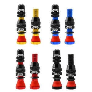 Válvulas tubeless de aleación de aluminio premium para llantas de bicicleta tamaño 40 mm - Imagen 1 de 16