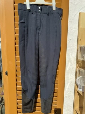 Neuw. Reithose 38 Horze Strass Vollbesatz Softbündchen Dunkelblau Grip Reiten - Bild 1 von 4
