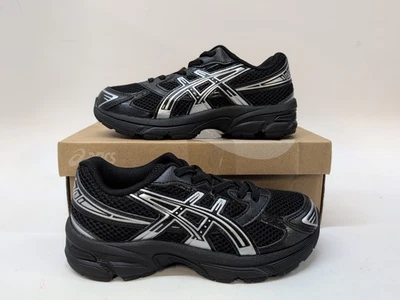Zapatos para correr Asics Gel 1130 resistentes a la abrasión para niños EE. UU. 2 negros 1204A170-001 Foto 1 de 4
