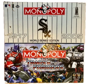 Monopoly Transformers Collector Ed 2007 & Chicago White Sox 2005 READ DECRIPTION - Picture 1 of 7