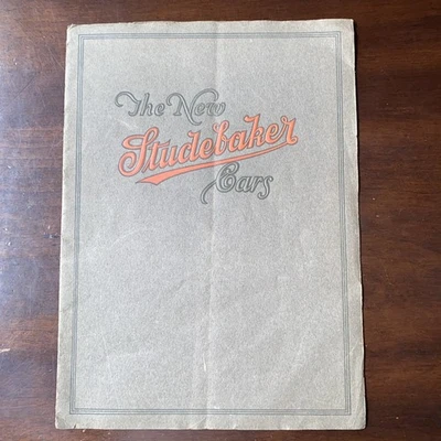 Antique Original 1919 STUDEBAKER CAR Sales Brochure Dealer Vintage Catalog - Image 1 of 4
