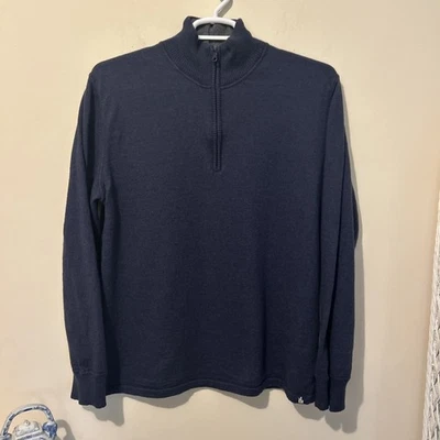 Suéter de Lana The North Face Para Hombre Grande Azul Marino Contemporáneo 1/4 Cremallera Informal Foto 1 de 4