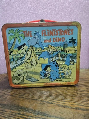 Lonchera The Flintstones And Dino 1962 Aladdin Industries/Hanna Barbara  Foto 1 de 4