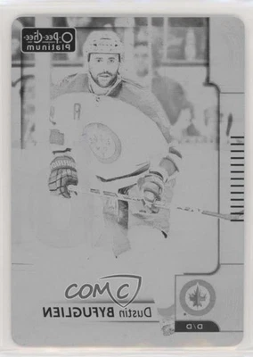 2017-18 O-Pee-Chee Platinum Printing Plate Black 1/1 Dustin Byfuglien #72 1q2 - Image 1 of 3