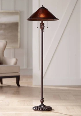 Capistrano Mission Rustic Floor Lamp 57 1/2" Tall Bronze for Living Room Bedroom - Image 1 of 4