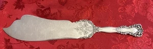 1880s Solid Sterling Silver Ice Cream Slicer Knife Monogrammed 10.5", 120 gr - Picture 1 of 15