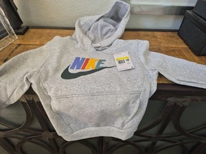 Nike Youth Club Fleece Hoodie Size Small Multi Color FD2988-051 100% Authentic - Picture 1 of 19