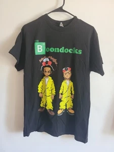 Vintage y2k The Boondocks Hip Hop Anime Graffiti Suit T Shirt Mens Medium Blk - Picture 1 of 6