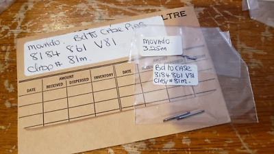 NUEVO Reloj Movado Vintage Años 80 LOTE 2 bd a caja Pin 81mm # 8184861 v81 Foto 1 de 2