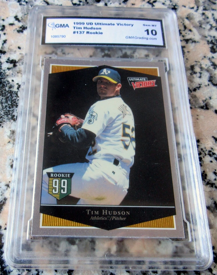 TIM HUDSON 1999 UD Ultimate Victory Rookie Card RC GMA 10 GEM MINT Braves HOF $$ - Image 1 of 2