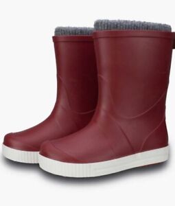 Go Kids By Term Sock Lined Welly Wellies Boots Red NEW Size 6/7 UK 23/24 EU