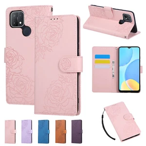 Embossed Leather Flip Wallet Case for Oneplus Nord N20 SE N30 SE N300 Oppo A1 A3 - Picture 1 of 12