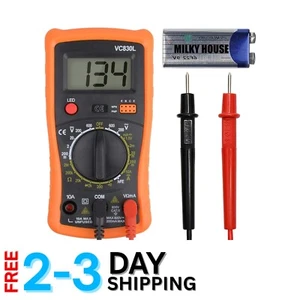 Backlit LCD Digital Multimeter - Portable Electrical Tester for DIY Enthusiasts - Picture 1 of 11