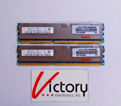 Hynix HMT31GR7CFR4C-PB 8GB Server RAM Memory 2-PACK | DDR3 RDIMM | PC3-12800R - Image 1 of 4