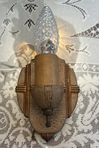 Antique Art Deco Wall Sconce (4) Fixtures Made By Markel R1201 - Picture 1 of 11
