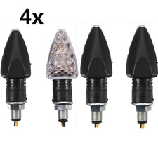 4X MOTO UNIVERSALE 15 LED INDICATORI DIREZIONE SEGNALE FRECCE LUCE AMBRA GIALLA