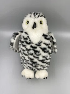 Vintage Douglas Cuddle Toys Owl Black White Realistic Plush Stuffed Animal 15” - Picture 1 of 8