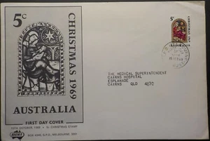 1969 Sigma First Day Cover.5c Christmas.GPO.Melb.Vic(LotE424124218) - Picture 1 of 2