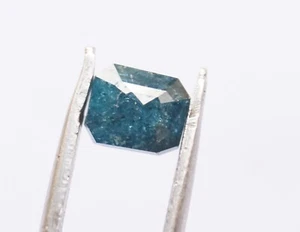 Diamante sfuso naturale taglio rosa colore blu smeraldo I3 purezza 5,86 mm 0,... - Picture 1 of 10