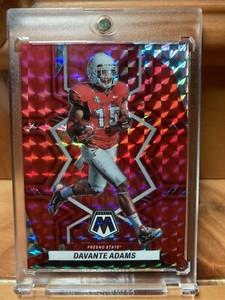Davante Adams 2023 Mosaic Draft Red Prizm /99