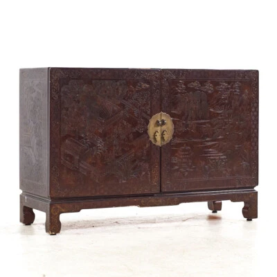 Mario Buatta para John Widdicomb Mid Century Chinoiserie Credenza Foto 1 de 4