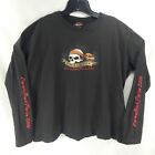 Harley Davidson Daytona Beach FL Bike week 2006 Womens Black XL Skull Shirt