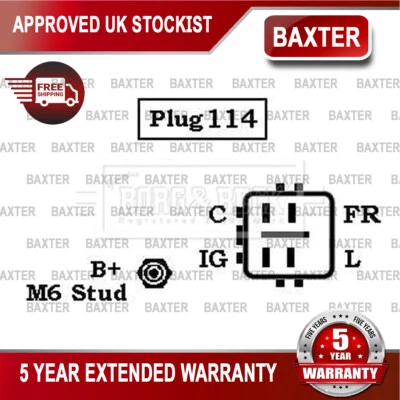 Fits Toyota Hilux Land Cruiser Prado 3.0 D Baxter Alternator 2706030154 - Image 1 of 4