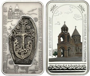 Juego de monedas de plata de 2 x 1000 drams monasterios e iglesias armenias de Armenia - Imagen 1 de 4