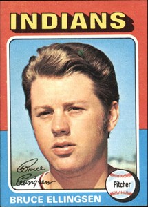 1975 Topps Mini Baseball Card #288 Bruce Ellingsen RC - NM