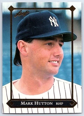 1992 Leaf Gold Rookies Mark Hutton New York Yankees #BC-6 - Image 1 of 2