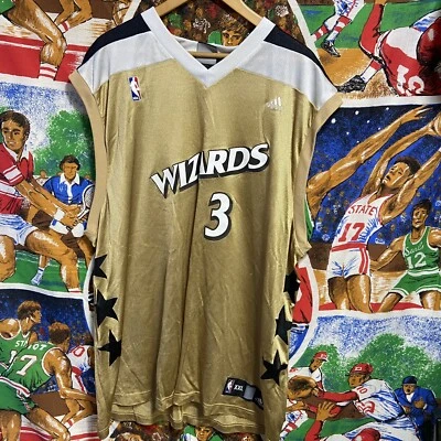 Washington Wizards Caron Butler NBA Adidas Gold #3 Basketball Jersey XXL - Image 1 of 4