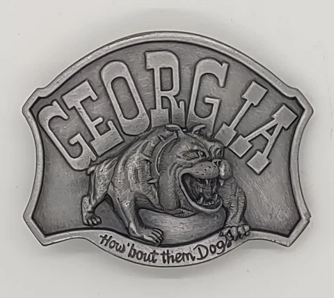 Vintage University of Georgia Belt Buckle Cover