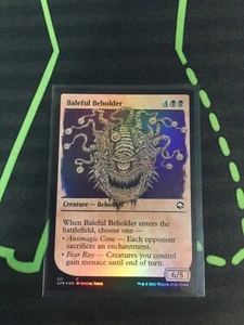 MTG Magic The Gathering Baleful Beholder Foil Showcase DnD Monster Commander - Picture 1 of 1