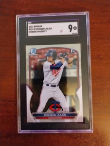2023 Bowman #BCP-82 Edouard Julien Chrome Prospects SGC 9 Mint - Picture 1 of 2